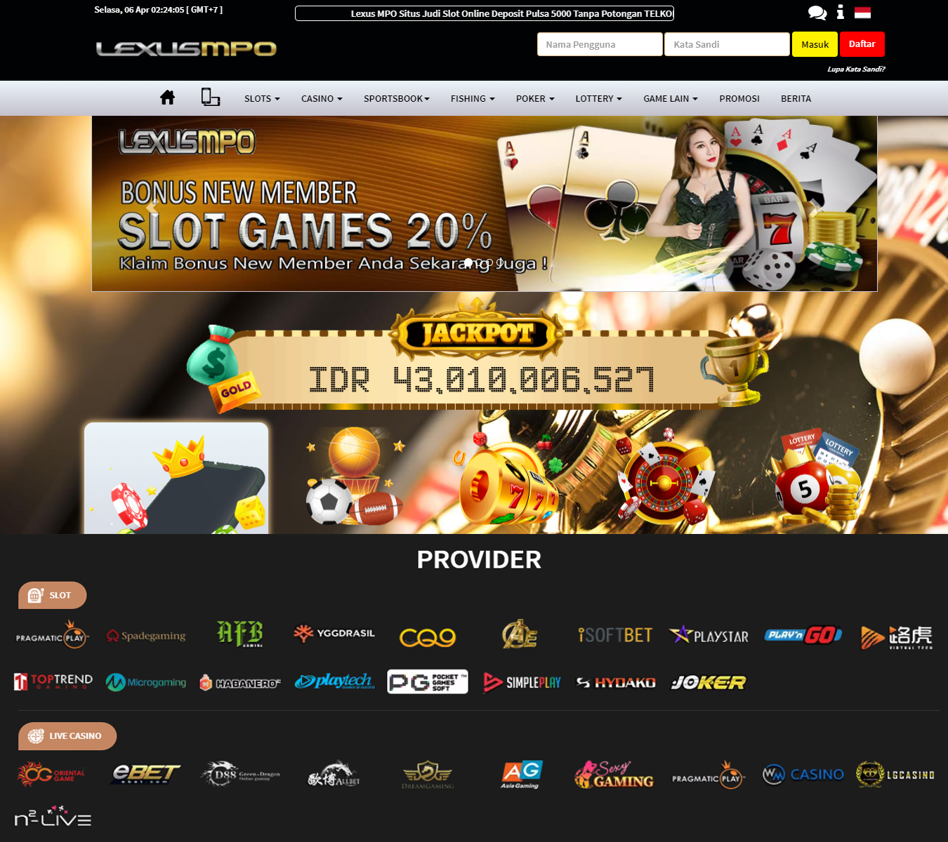 Situs Judi Slot Online Deposit Via Pulsa 5 Ribu